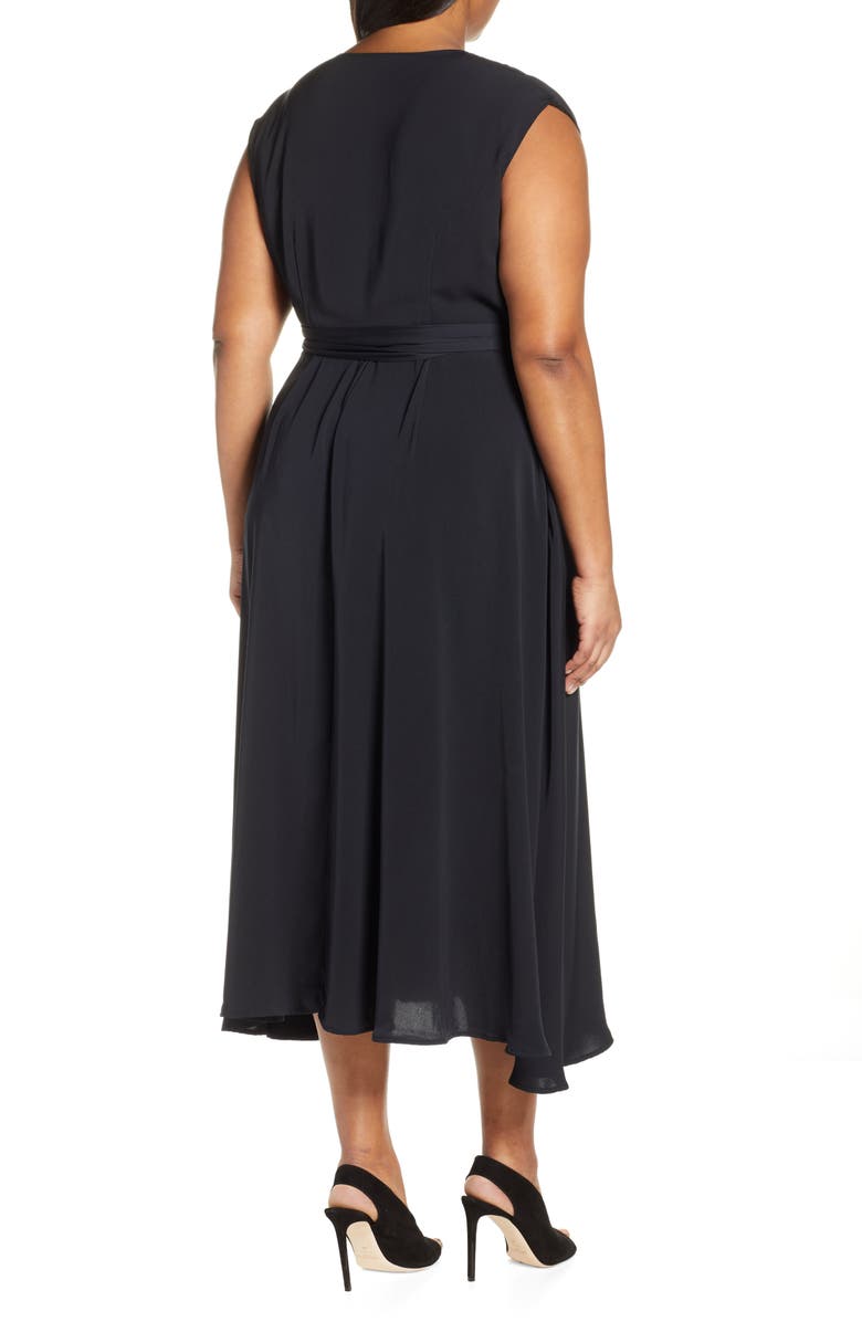 ELOQUII Jason Wu x ELOQUII Surplice Midi Wrap Dress, Alternate, color,
