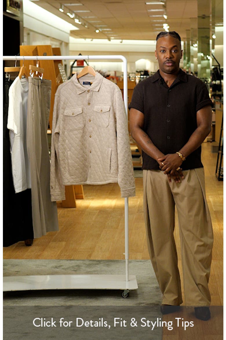 Quilted Jersey Overshirt video
