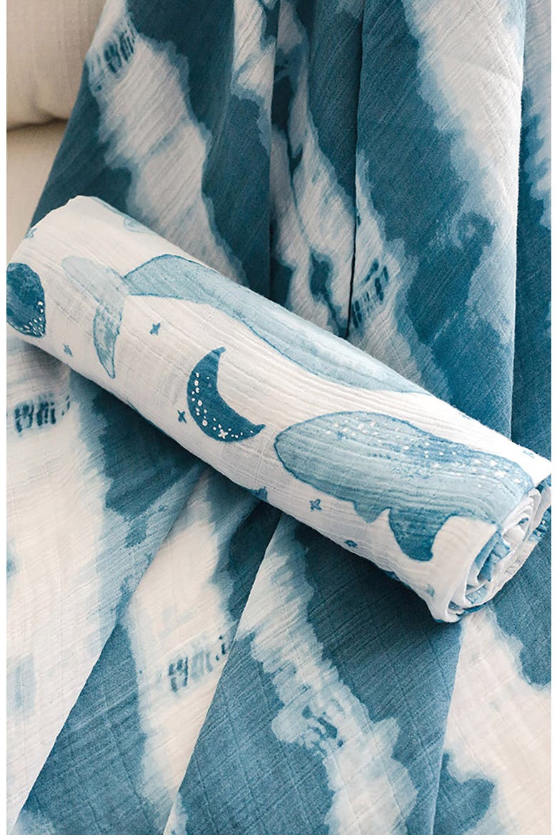 2-Pack Assorted Swaddle Blankets, Alternate, color, BLUE/ WHITE