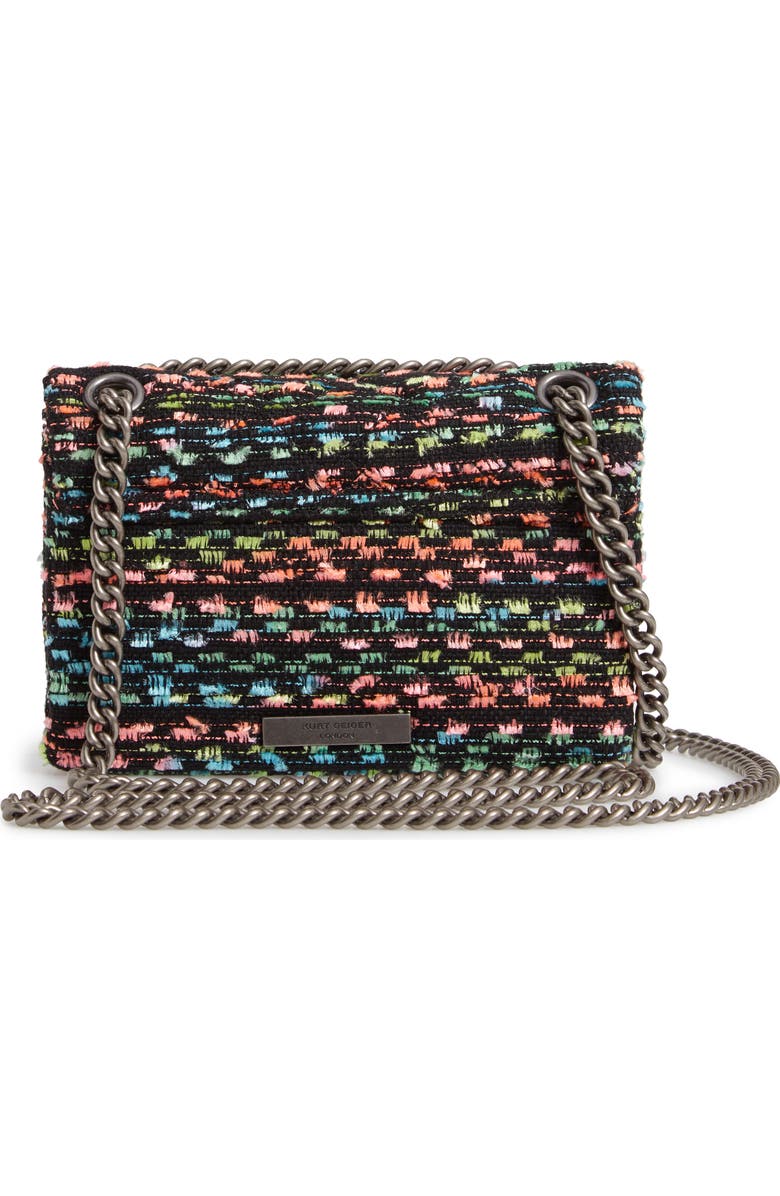 Kurt Geiger London Mini Kensington-X Tweed Shoulder Bag, Alternate, color,