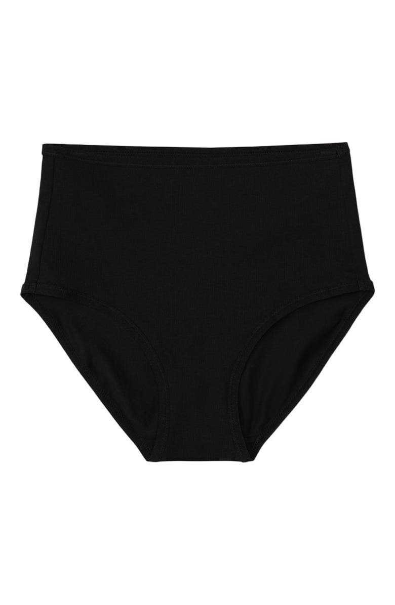 Pact Organic Cotton Everyday High Rise Brief 6-Pack, Alternate, color, 