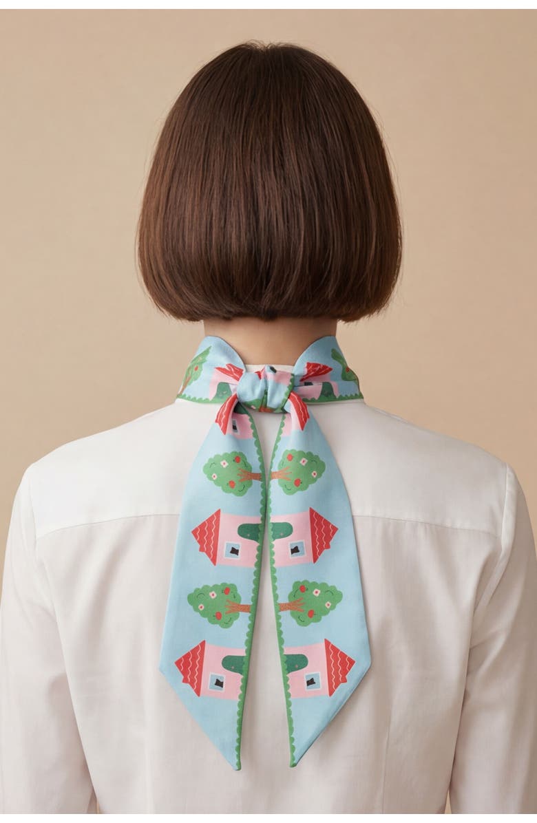 Centinelle House Twilly Ribbon Scarf, Alternate, color, Blue