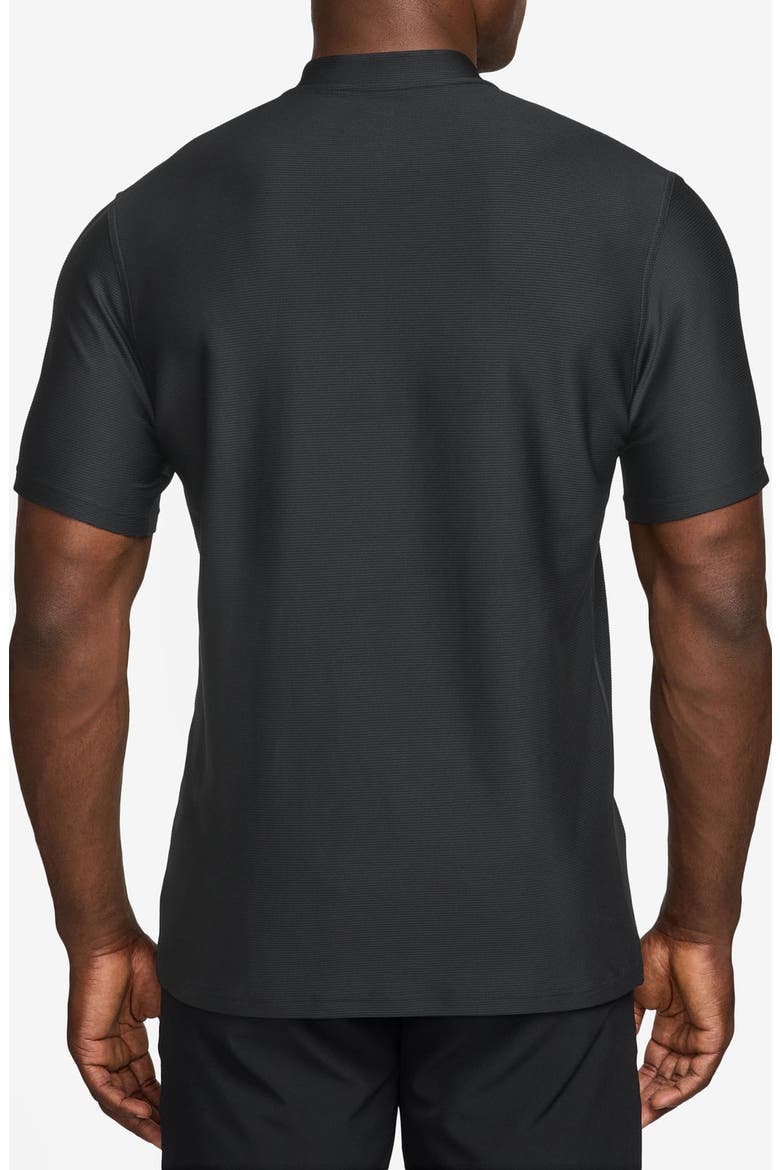 Victory Henley Golf Polo, Alternate, color, BLACK/ WHITE