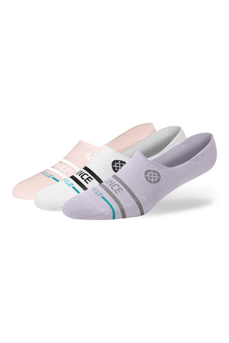3-Pack Core No Show Socks, Alternate, color, LILAC