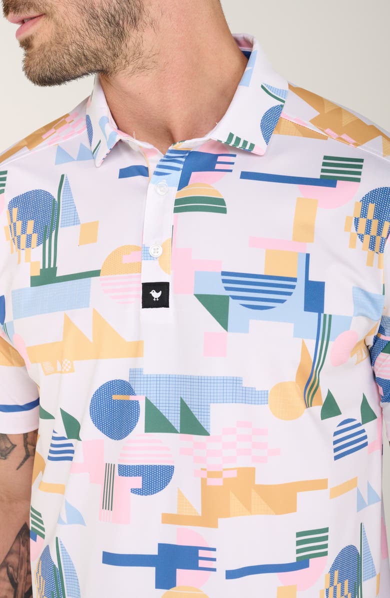 Bad Birdie Core Patterned Performance Golf Polo, Alternate, color, 