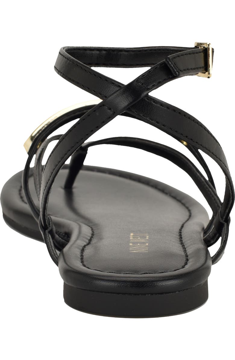Nine West Bretta Ankle Strap Sandal, Alternate, color, Black