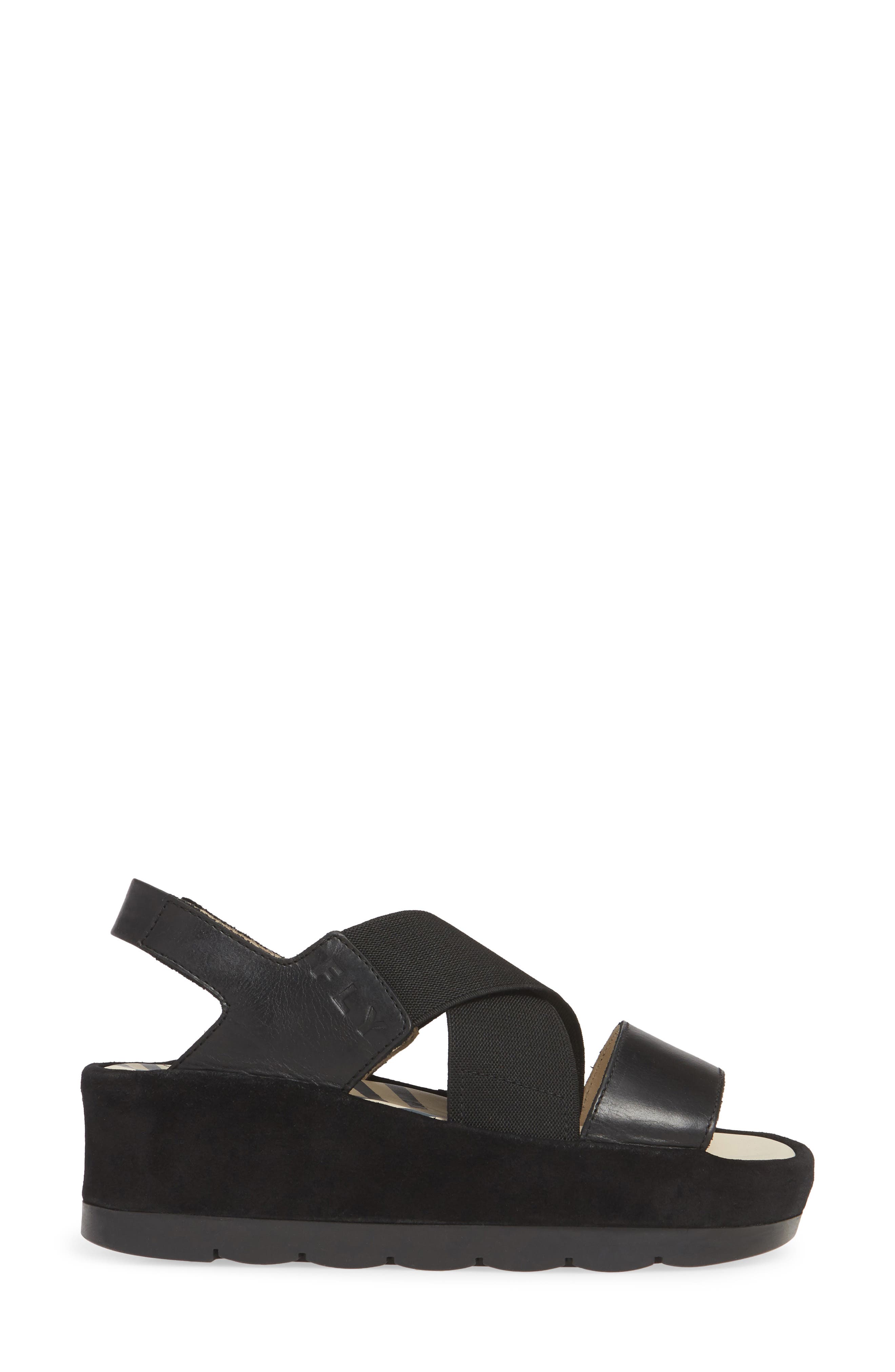 Fly London Bime Wedge Sandal, Alternate, color, 