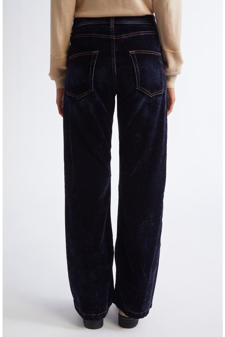 Flocked Denim Flare Leg Jeans, Alternate, color, 11 BLUE