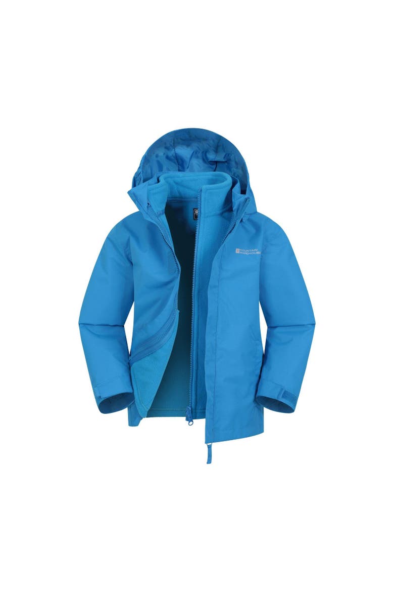 Childrens/Kids Fell 3 in 1 Water Resistant Jacket, Main, color, Bright Blue