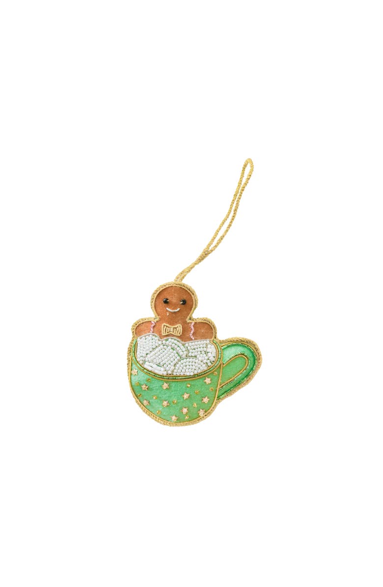 Daydream Society Beaded Gingerbread Mug Christmas Ornament, Main, color, Assorted Pre-Pack