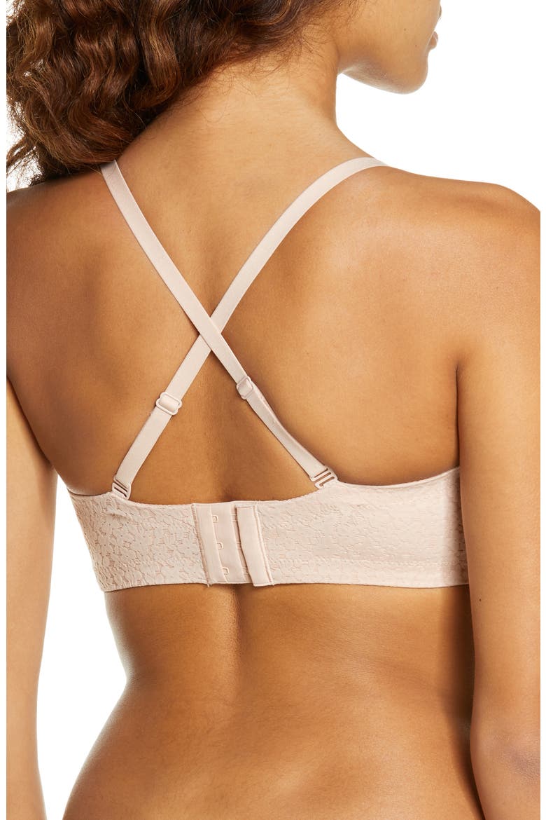 Norah Padded Strapless Underwire Bra, Alternate, color, ROSE