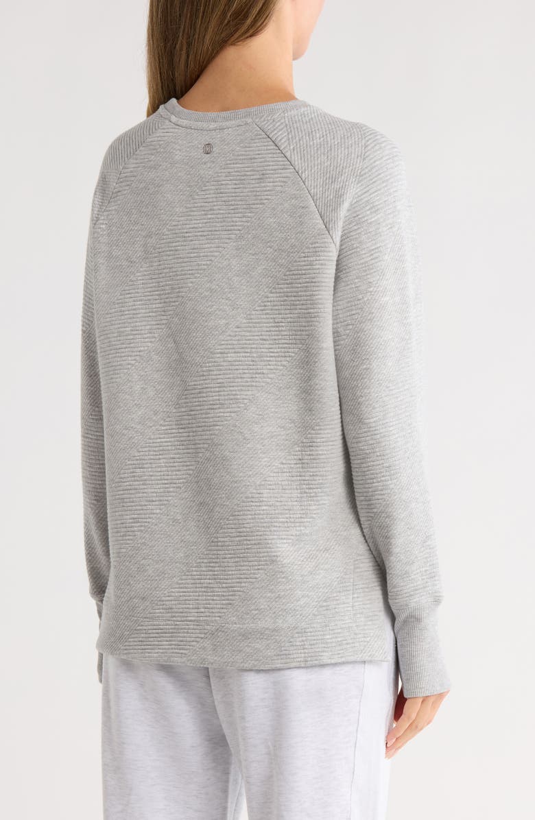 BALANCE COLLECTION Kamari Texture Pullover, Alternate, color, Heather Grey