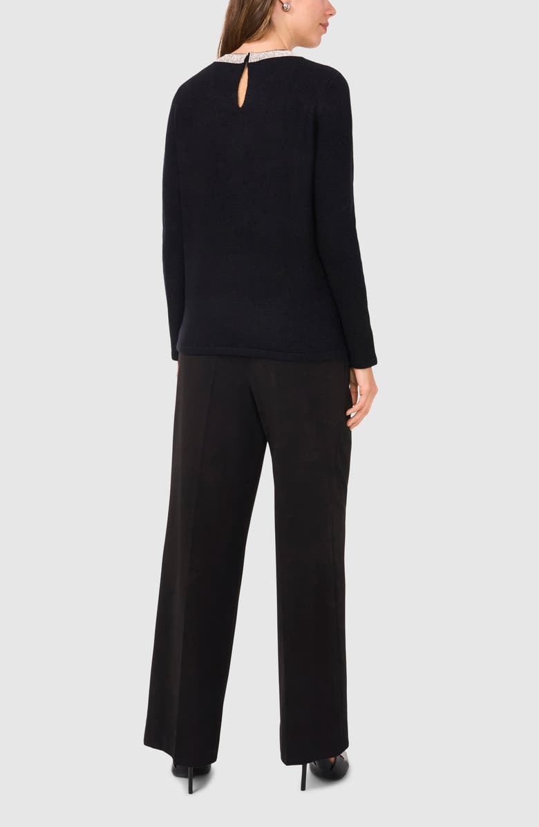 Halogen<sup>®</sup> Rhinestone Neck Sweater, Alternate, color, 