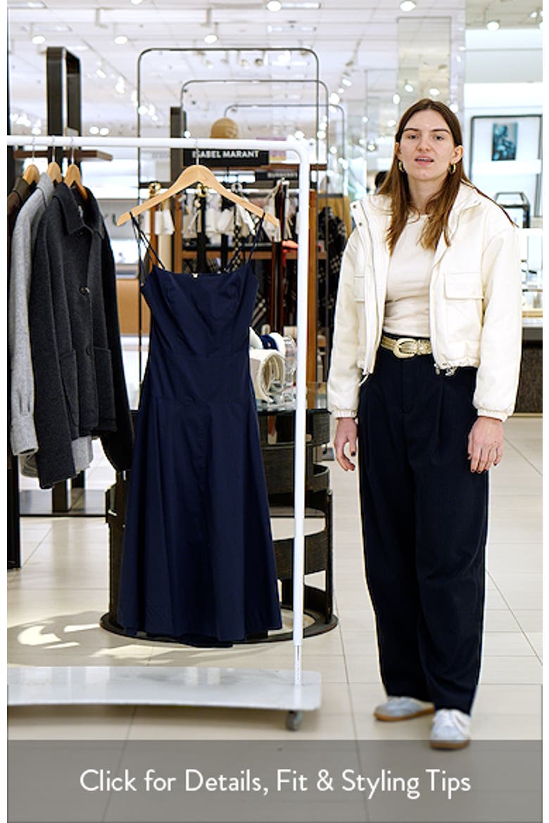 Amor Open Back Cotton Blend Dress video