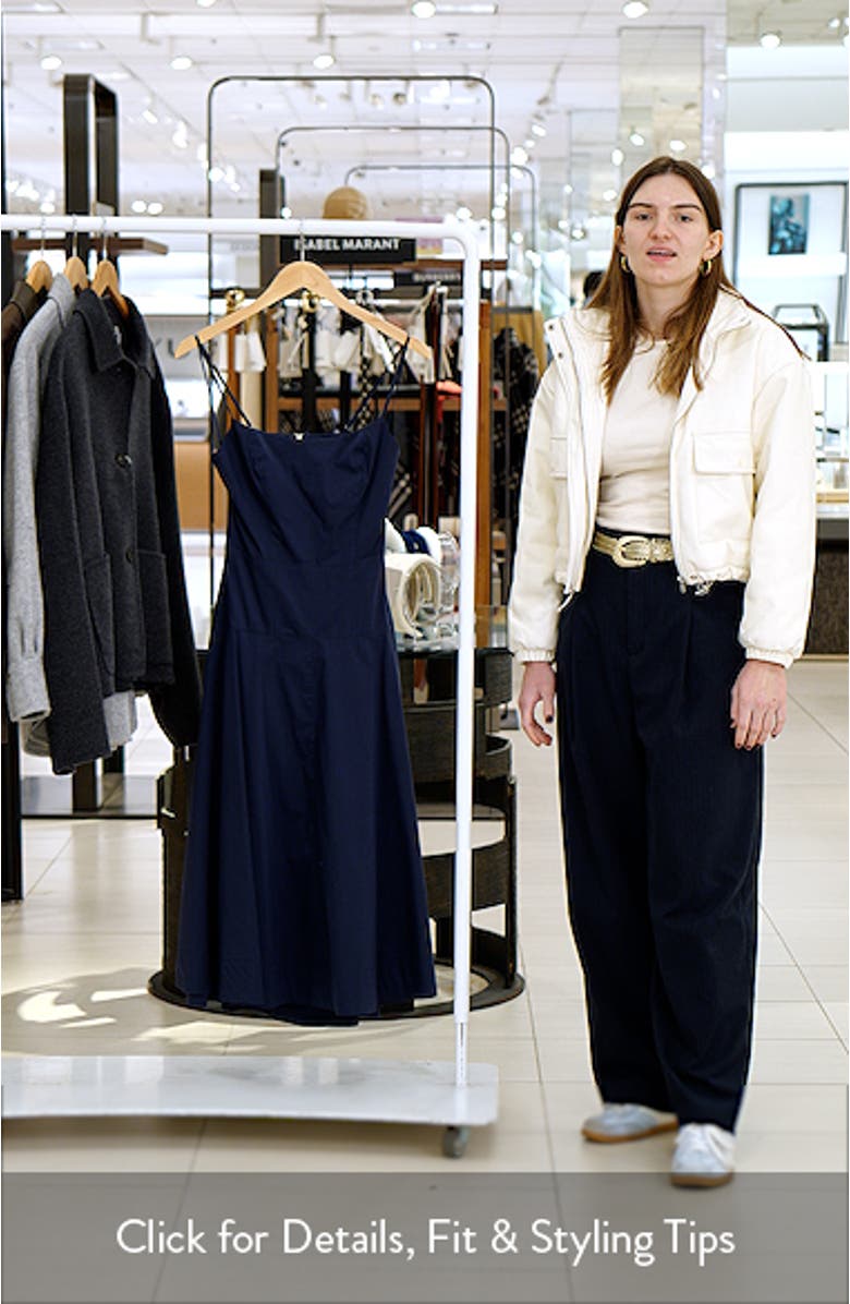 Amor Open Back Cotton Blend Dress, sales video thumbnail