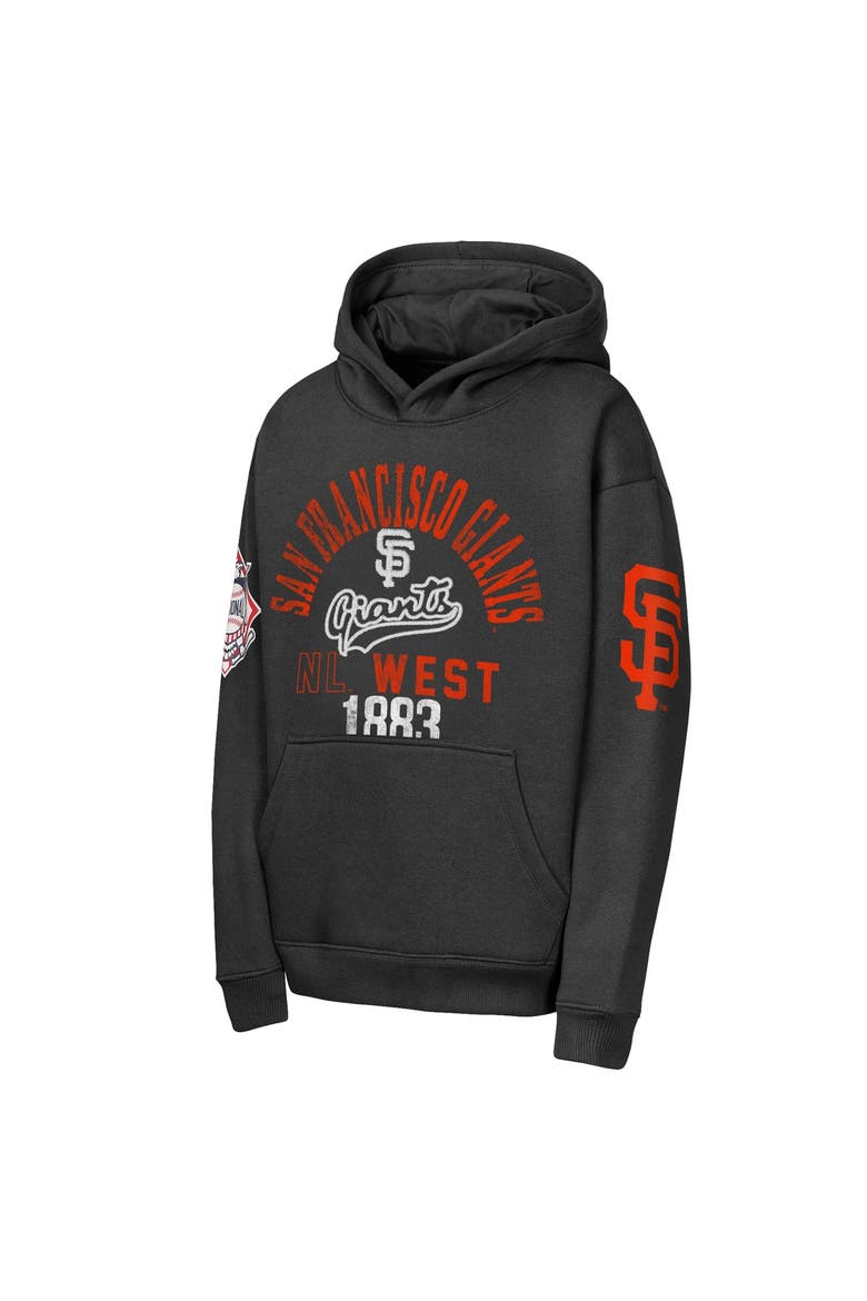 Youth Outerstuff  Black San Francisco Giants Premium Sweep Fleece Hoodie, Alternate, color, Black