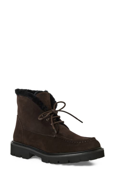 Natta Waterproof Leather Genuine Shearling Boot