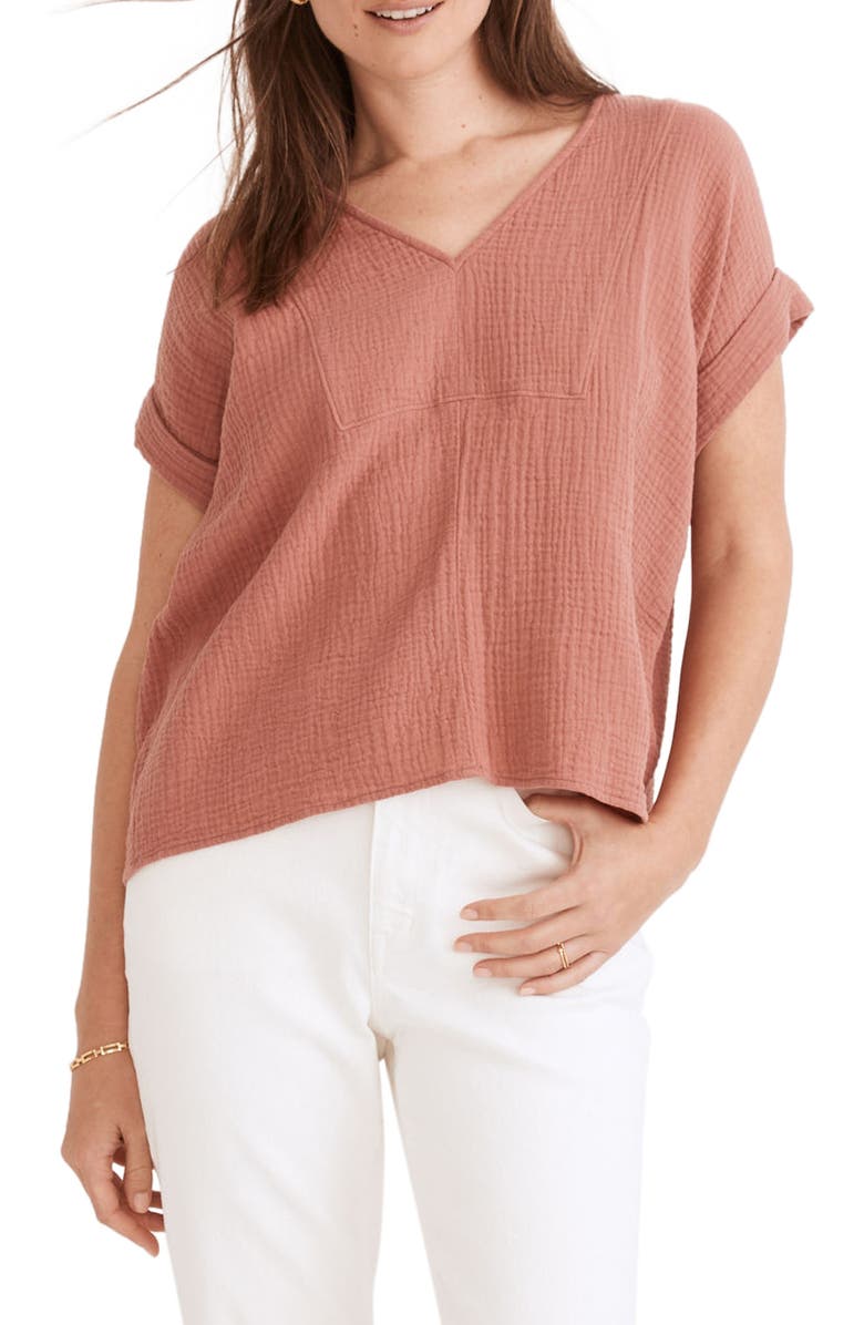 Madewell Lightspun Westing Shirt, Main, color, 