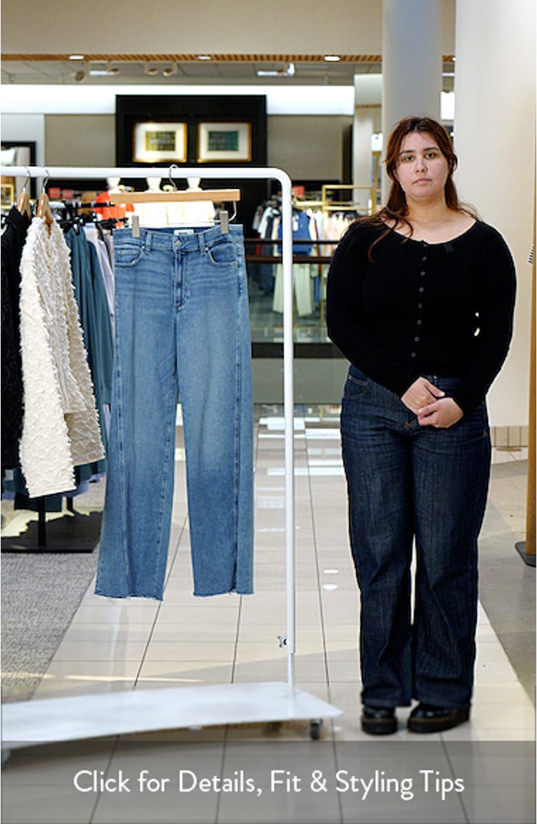 Anessa Raw Hem High Waist Wide Leg Jeans, sales video thumbnail