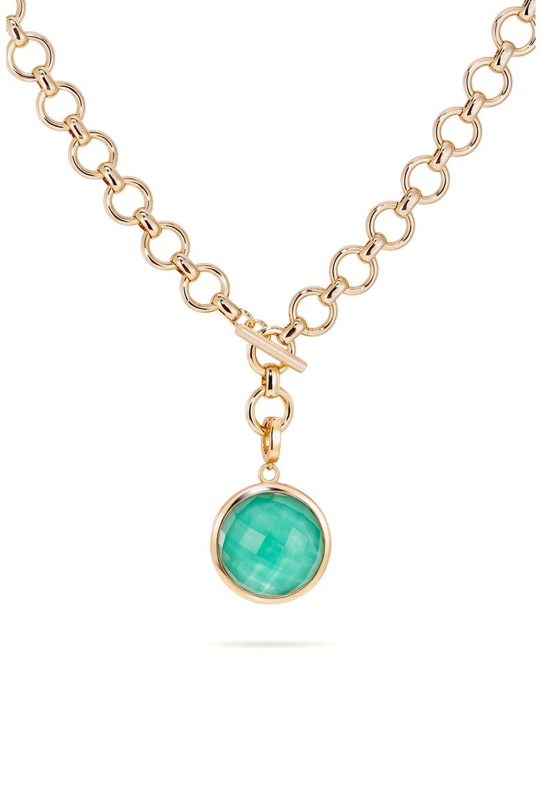 Knockout Collar Necklace, Main, color, BANYAN GREEN