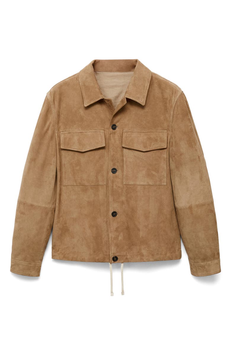 MANGO Suede Jacket, Alternate, color, 
