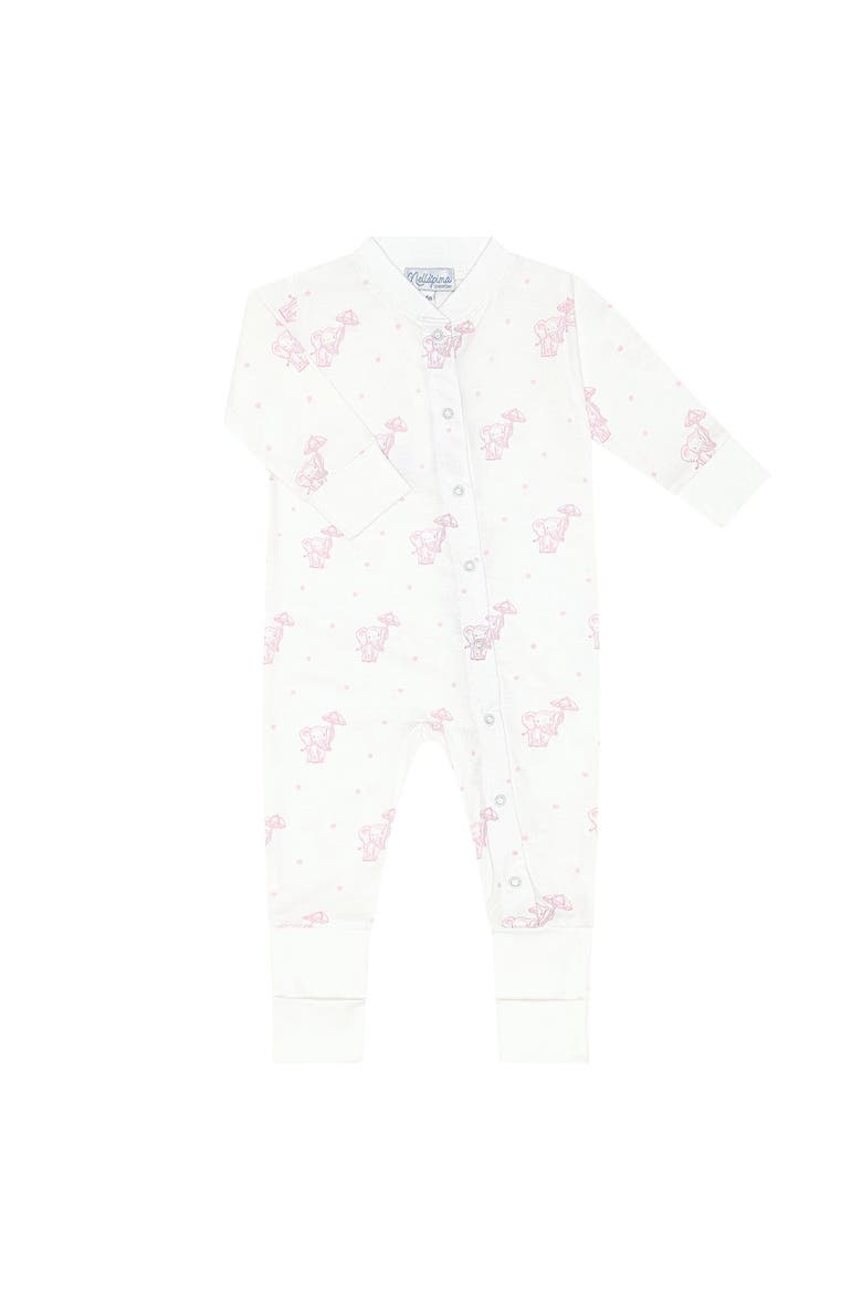 Pink Elephant Coverall - Baby, Main, color, Pink