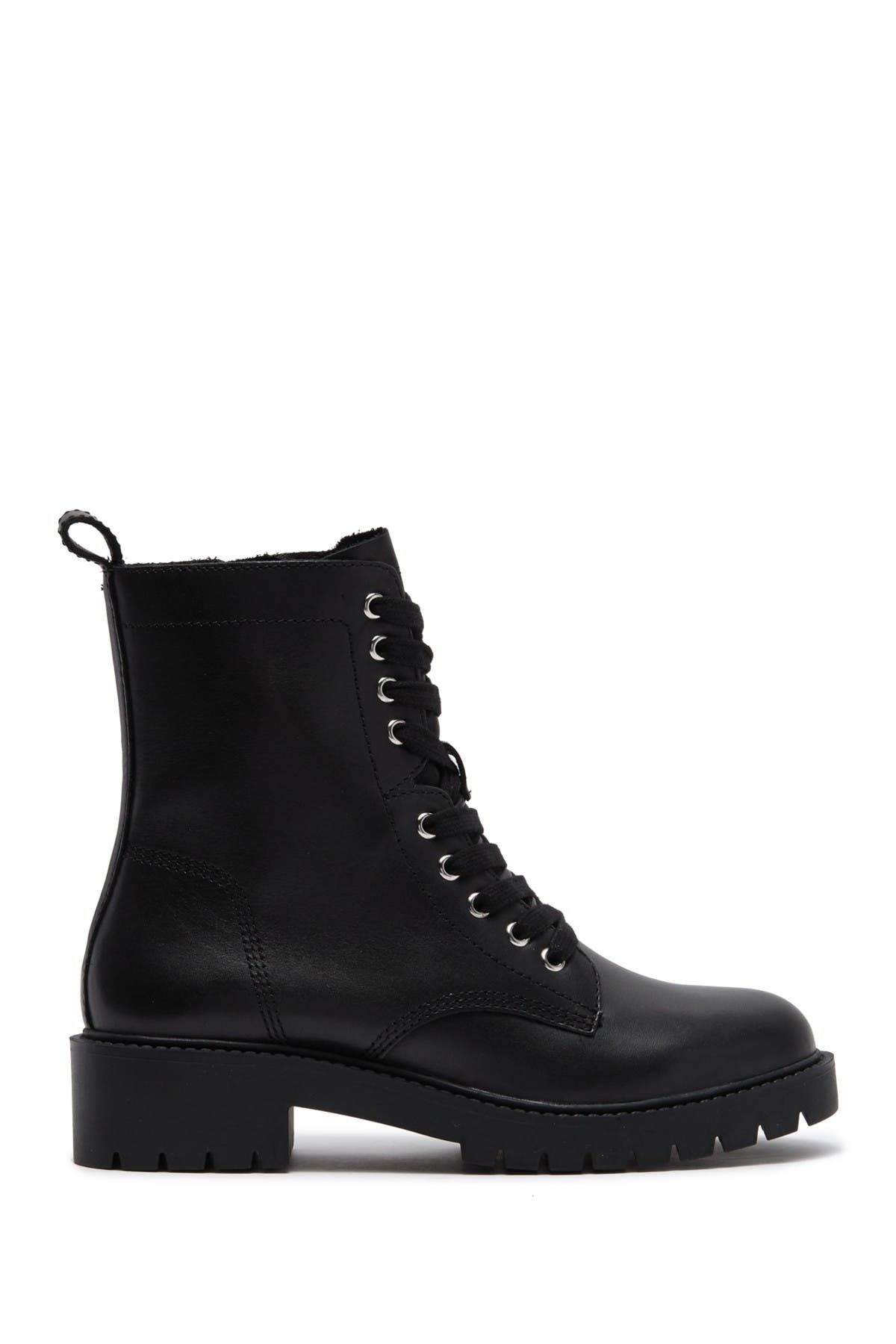 Steve Madden Checker Lug Sole Combat Boot, Alternate, color, 