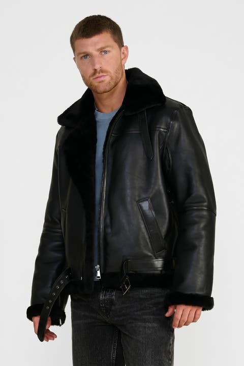 Leather Shearling Jacket
