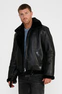 FURNIQ UK Leather Shearling Jacket