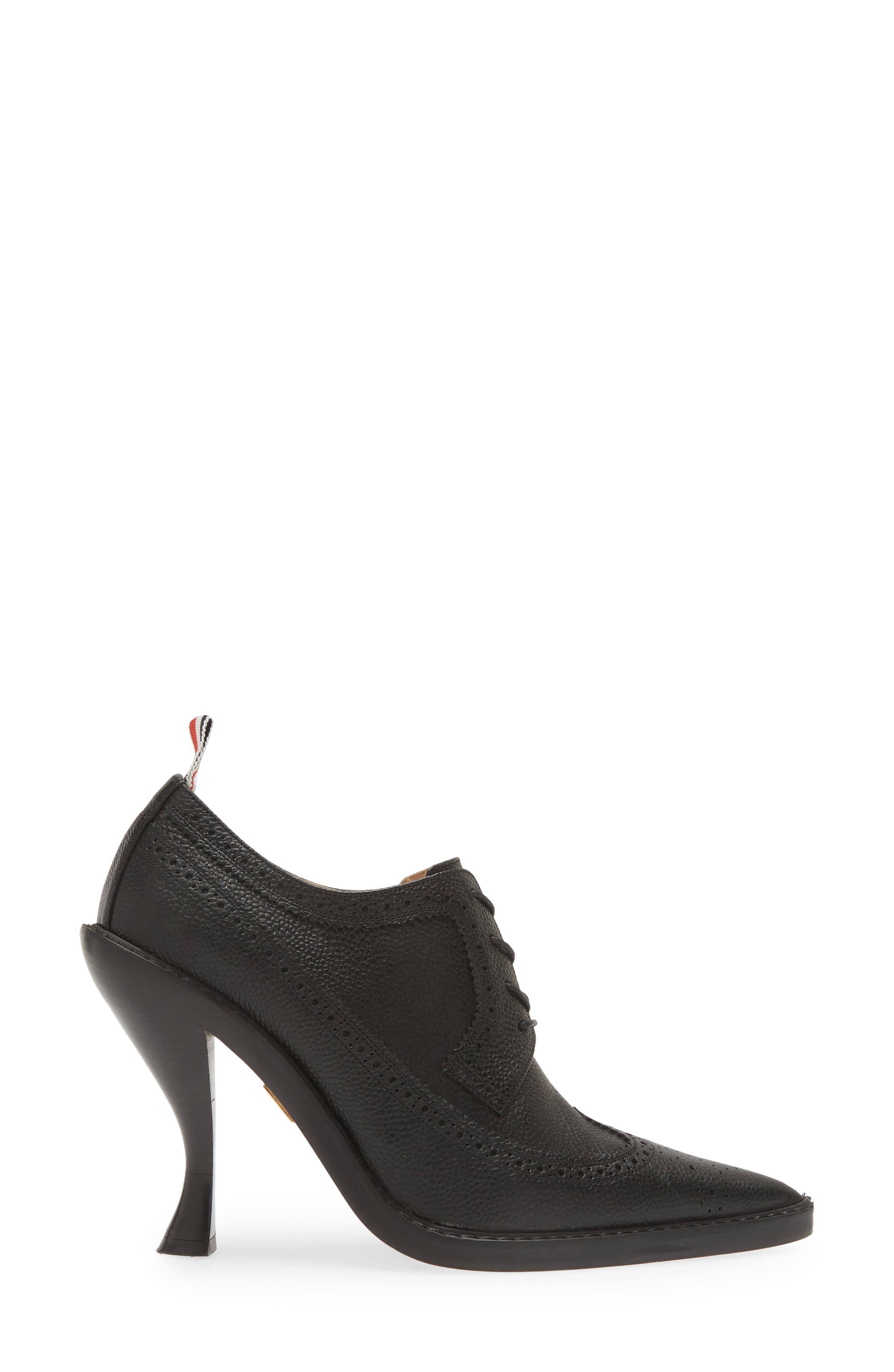Thom Browne Pointed Toe Wingtip Pump, Alternate, color, 