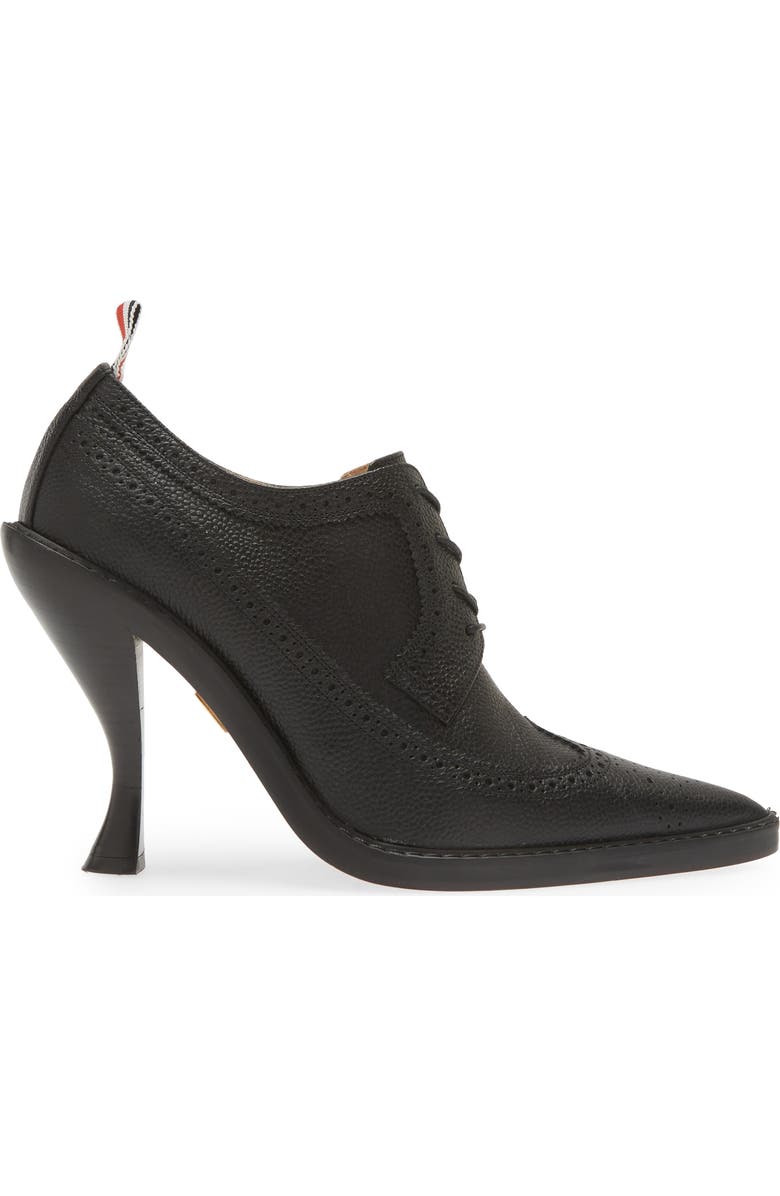 Thom Browne Pointed Toe Wingtip Pump, Alternate, color,