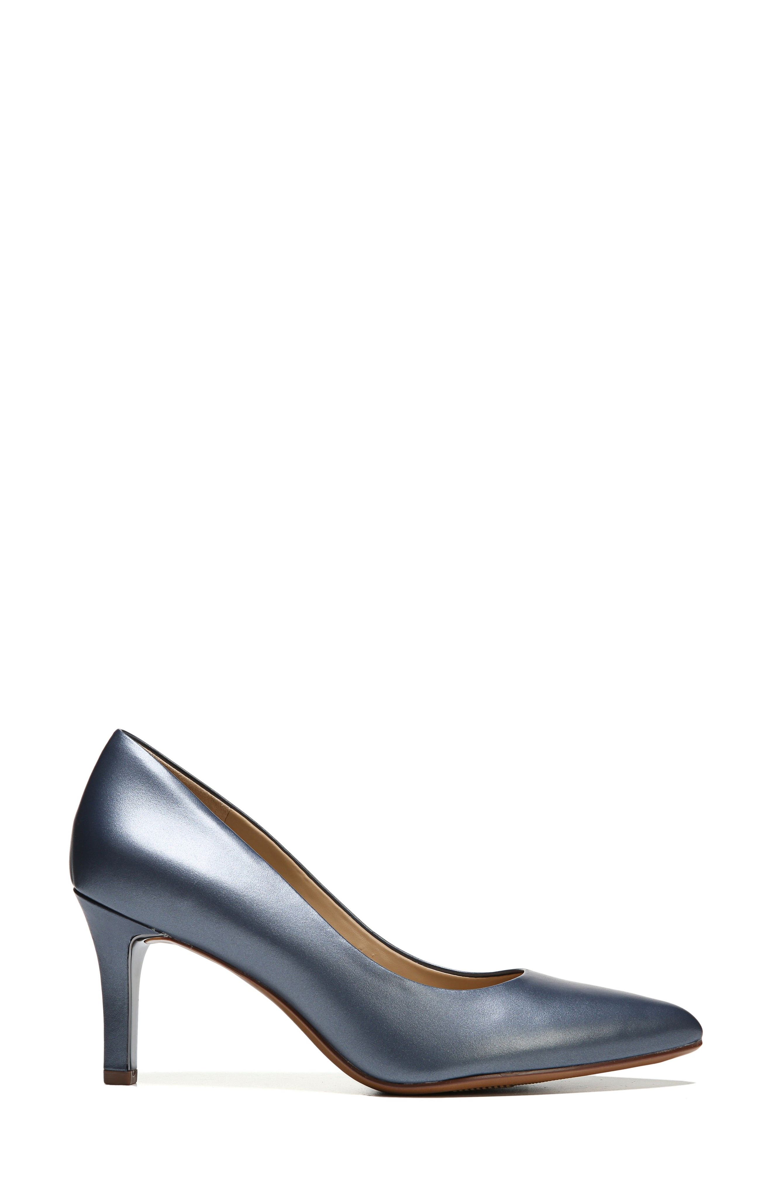 Natalie Pointy Toe Pump, Alternate, color, BLUE LEATHER