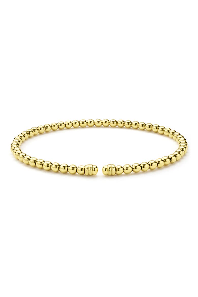 Caviar Gold 18K Gold Cuff Bracelet, Alternate, color, GOLD