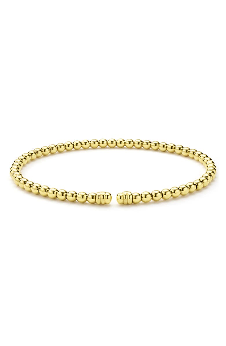 LAGOS Caviar Gold 18K Gold Cuff Bracelet, Alternate, color, Gold