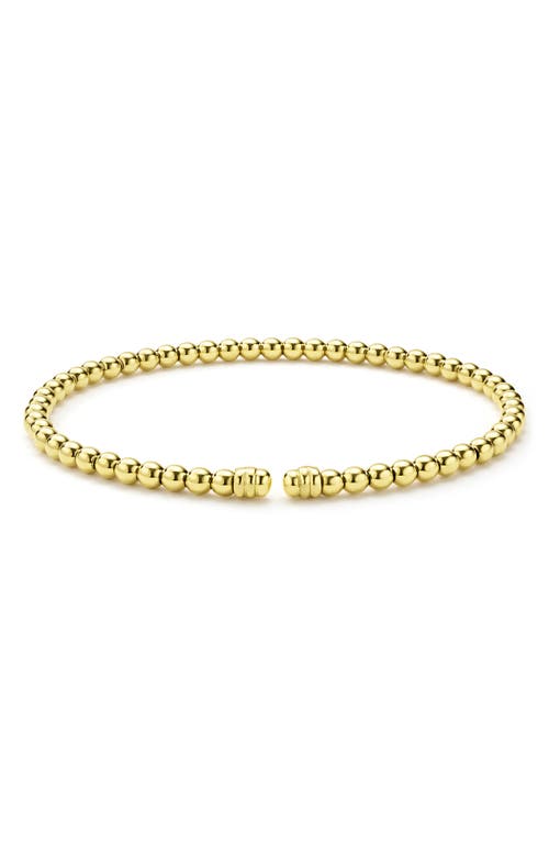 Lagos Caviar Gold 18k Gold Cuff Bracelet In Gold
