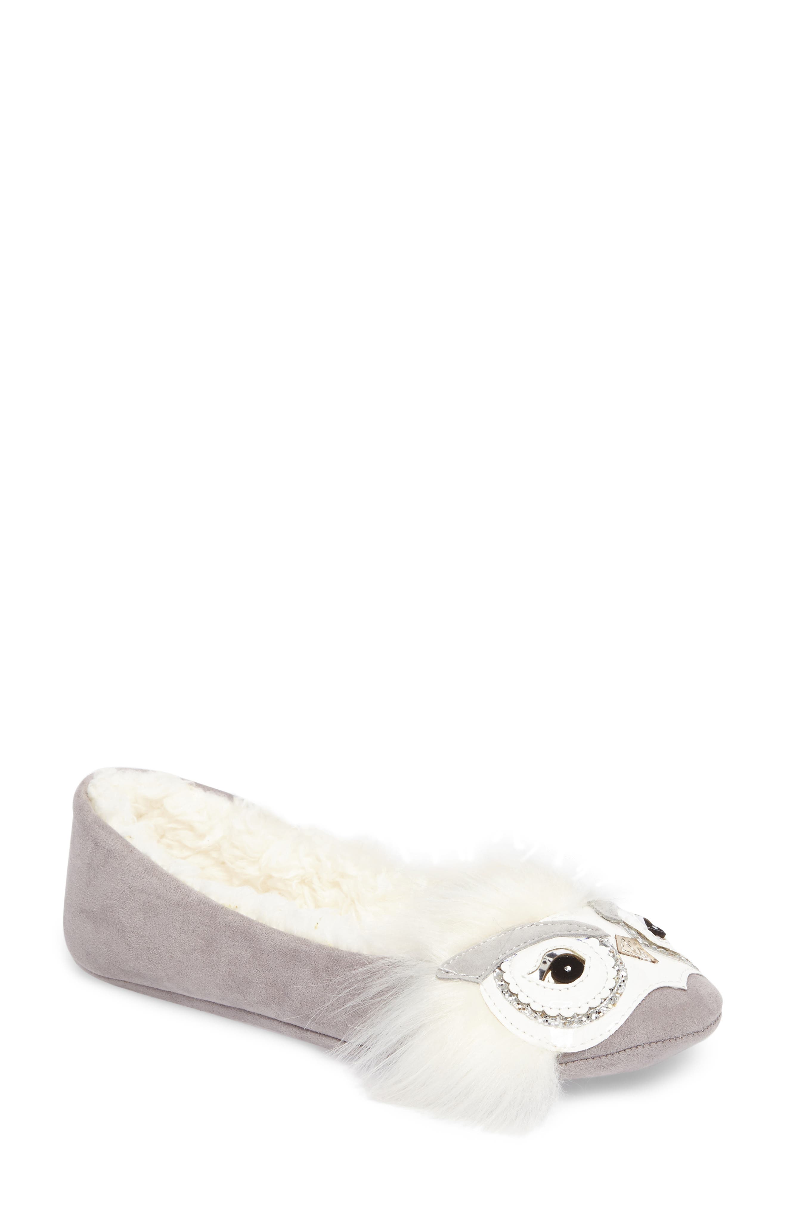 Kate Spade New York samantha owl slipper, Main, color, 