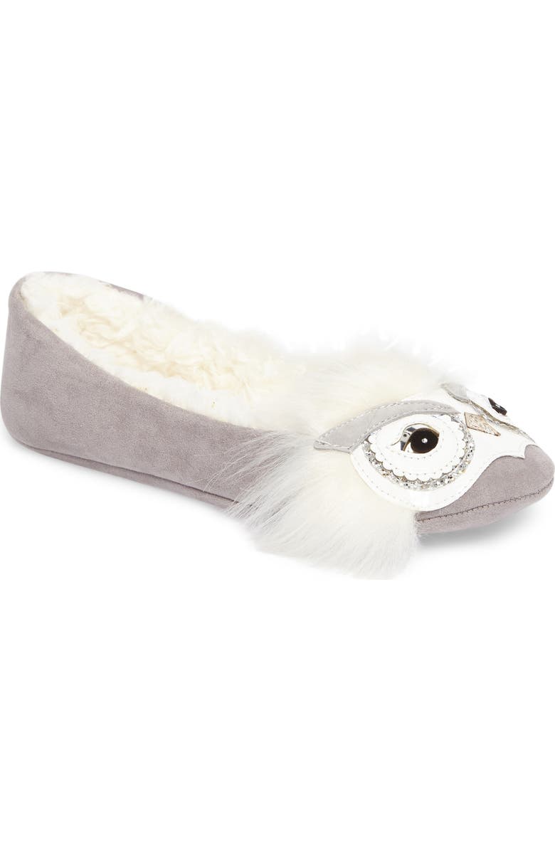 Kate Spade New York samantha owl slipper, Main, color,