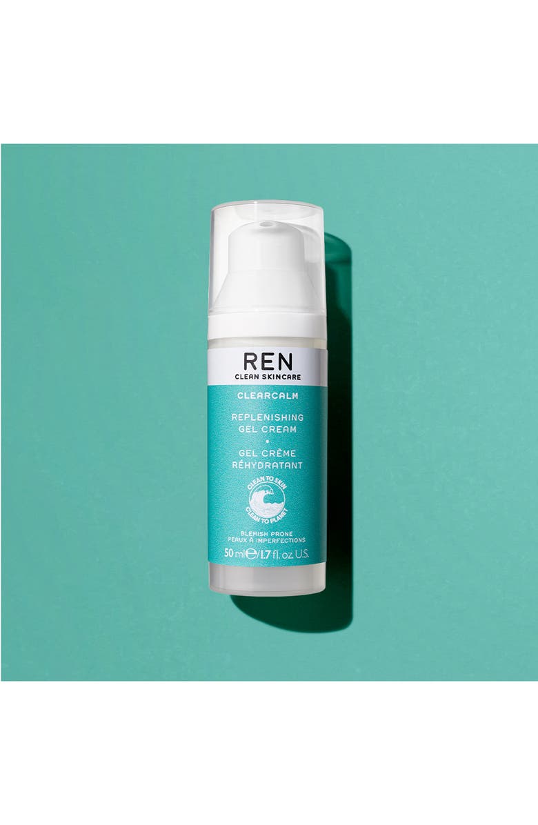 REN Clean Skincare ClearCalm Replenishing Gel Cream, Alternate, color, 
