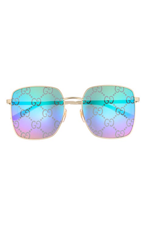 57mm Square Sunglasses