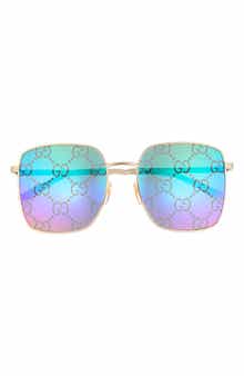 Gucci 57mm Square Sunglasses