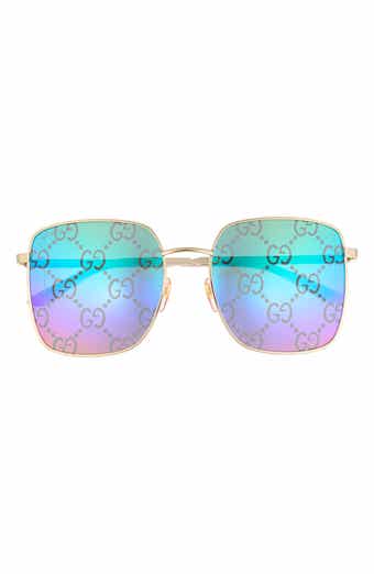 Gucci 57mm Square Sunglasses