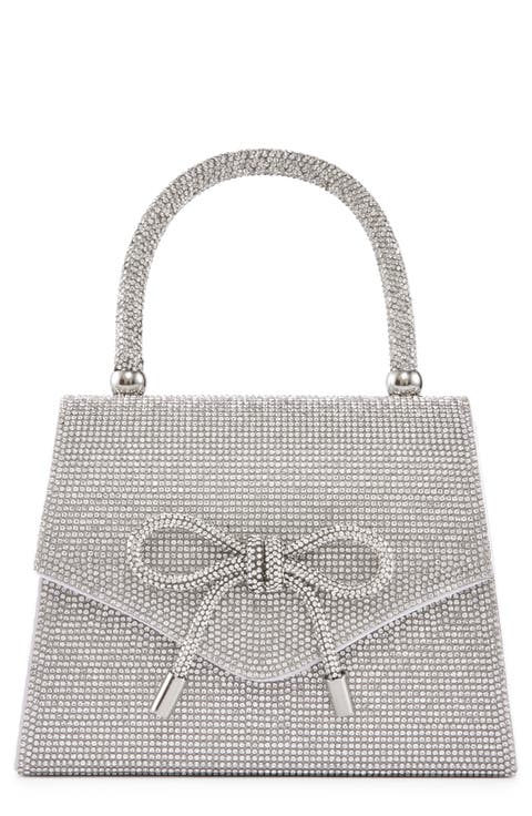 Rhinestone Top Handle Evening Bag