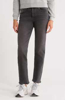 MOTHER The Hiker Hover Mid Rise Slim Straight Leg Jeans