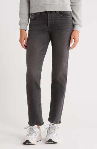 MOTHER The Hiker Hover Mid Rise Slim Straight Leg Jeans