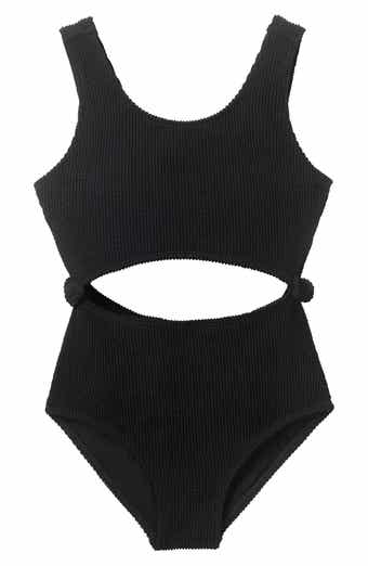Kids' Cutout Crinkle One-Piece Swimsuit