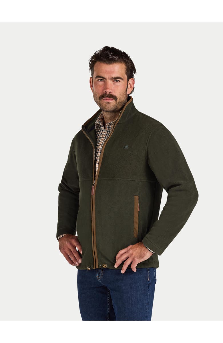 Raging Bull Fleece Zip Through Jacket, Main, color, Forest