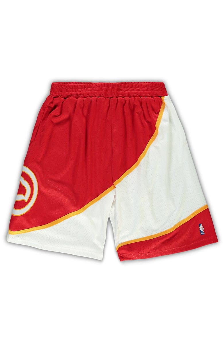 Mitchell & Ness Men's Mitchell & Ness Red Atlanta Hawks Big & Tall Hardwood Classics Team Swingman Shorts, Main, color, Red