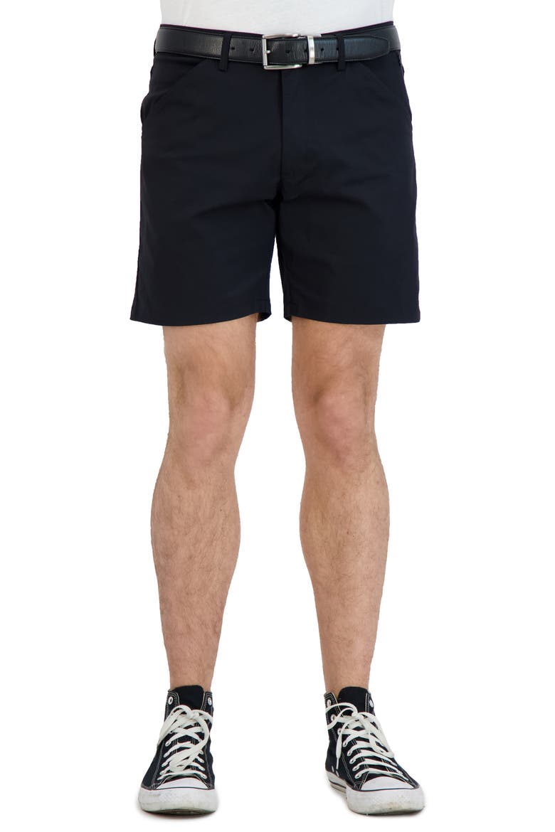 Everyday Stretch Chino Shorts, Main, color, BLACK