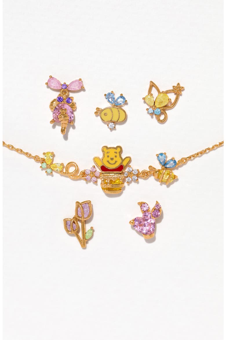Winnie the Pooh Bracelet, Alternate, color, GOLD