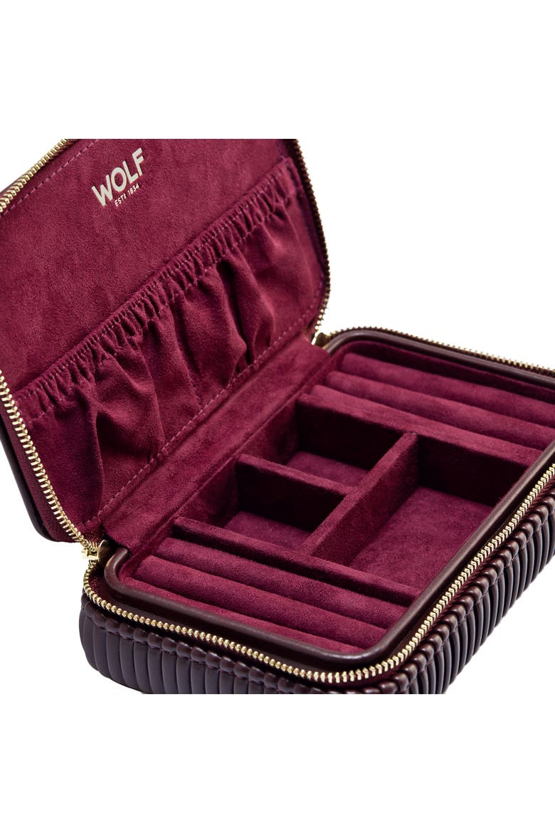 Bella Jewellery Zip Case, Alternate, color, Bordeaux
